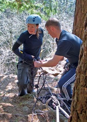 abseiling